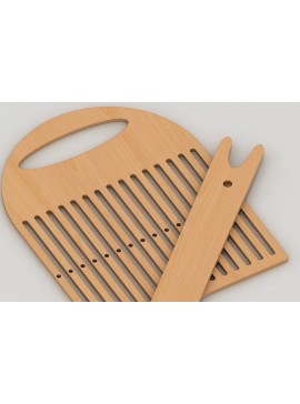 Σετ των 2 Intra απο ξύλο plywood 3mm-4mm πάχος υφαντικού αργαλειού 31 κλωστών Δίασταση 30x20 cm INTRAFABR-42961979