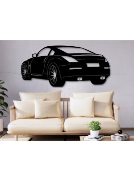 Σετ των 2 Intra απο ξύλο plywood 3mm-4mm πάχος 350z, σιλουέτα αυτοκινήτου Δίασταση 15x15 cm INTRAFABR-109684887