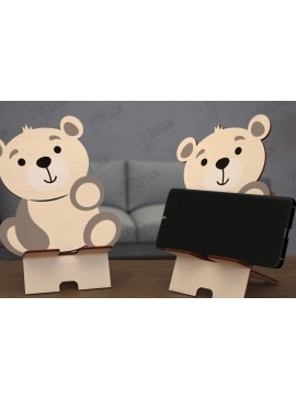 Σετ των 2 Intra απο ξύλο plywood 3mm-4mm πάχος Σχέδιο κοπής με λέιζερ τρισδιάστατη θήκη τηλεφώνου ζώων Δίασταση 15x15 cm INTRAFABR-114805741