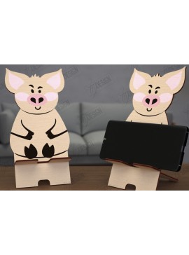 Σετ των 2 Intra απο ξύλο plywood 3mm-4mm πάχος Σχέδιο κοπής με λέιζερ τρισδιάστατη θήκη τηλεφώνου ζώων Δίασταση 15x15 cm INTRAFABR-114805764