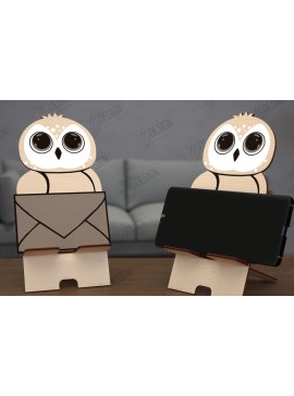 Σετ των 2 Intra απο ξύλο plywood 3mm-4mm πάχος Σχέδιο κοπής με λέιζερ τρισδιάστατη θήκη τηλεφώνου ζώων Δίασταση 15x15 cm INTRAFABR-114805789