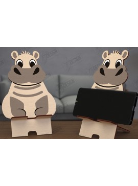 Σετ των 2 Intra απο ξύλο plywood 3mm-4mm πάχος Σχέδιο κοπής με λέιζερ τρισδιάστατη θήκη τηλεφώνου ζώων Δίασταση 15x15 cm INTRAFABR-114805831