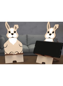 Σετ των 2 Intra απο ξύλο plywood 3mm-4mm πάχος Σχέδιο κοπής με λέιζερ τρισδιάστατη θήκη τηλεφώνου ζώων Δίασταση 15x15 cm INTRAFABR-114805849