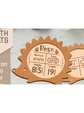 Intra απο ξύλο plywood 3mm-4mm πάχος Τρισδιάστατα στατιστικά γέννησης μωρού με λέιζερ Δίασταση 30x20 cm INTRAFABR-86216579