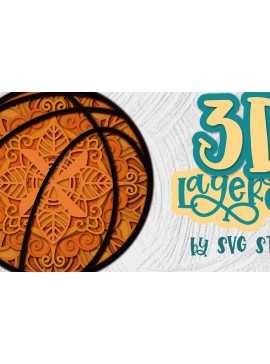 Intra απο ξύλο plywood 3mm-4mm πάχος Τρισδιάστατα αθλητικά παιχνίδια με στρώσεις μπάλας μπάσκετ Δίασταση 30x20 cm INTRAFABR-35514314