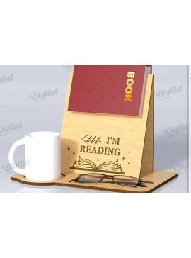 Intra απο ξύλο plywood 3mm-4mm πάχος με βάση 3D βιβλίου. Διακόσμηση σπιτιού Δίασταση 30x20 cm INTRAFABR-121588904