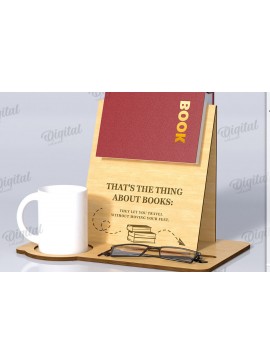 Intra απο ξύλο plywood 3mm-4mm πάχος με βάση 3D βιβλίου. Διακόσμηση σπιτιού Δίασταση 30x20 cm INTRAFABR-121588959