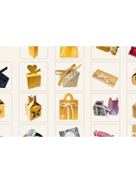 Σετ των 2 Intra απο ξύλο plywood 3mm-4mm πάχος Πρότυπα 3D κιβωτίων για μηχανές κοπής Δίασταση 15x15 cm INTRAFABR-71143554