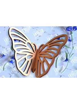 Σετ των 2 Intra απο ξύλο plywood 3mm-4mm πάχος 3D πεταλούδα | Summer Design | CNC Δίασταση 30x20 cm INTRAFABR-98268751
