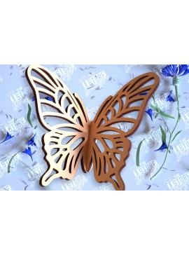 Σετ των 2 Intra απο ξύλο plywood 3mm-4mm πάχος 3D πεταλούδα | Summer Design | CNC Δίασταση 30x20 cm INTRAFABR-98268678