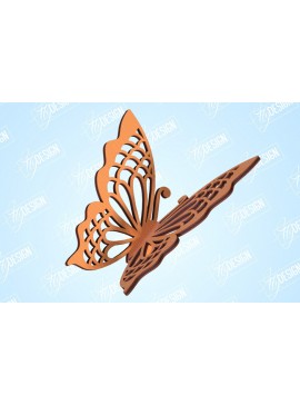 Σετ των 2 Intra απο ξύλο plywood 3mm-4mm πάχος 3D πεταλούδες | Summer Design | CNC Δίασταση 30x20 cm INTRAFABR-99202560