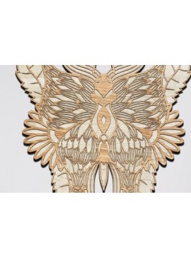 Intra απο ξύλο plywood 3mm-4mm πάχος 3D Butterfly Cut  Δίασταση 30x20 cm INTRAFABR-37878626