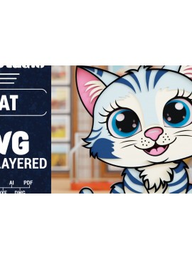 Σετ των 3 Intra απο ξύλο plywood 3mm-4mm πάχος 3D Cat Cut Papercut με λέιζερ Δίασταση 1500x1500 cm INTRAFABR-100848974