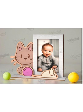 Σετ των 2 Intra απο ξύλο plywood 3mm-4mm πάχος 3D παιδική κορνίζα φωτογραφιών  Δίασταση 20x30 cm INTRAFABR-121593041