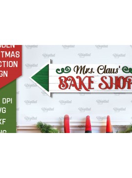 Σετ των 2 Intra απο ξύλο plywood 3mm-4mm πάχος Τρισδιάστατη χριστουγεννιάτικη πινακίδα κατεύθυνσης Δίασταση 15x15 cm INTRAFABR-105695487