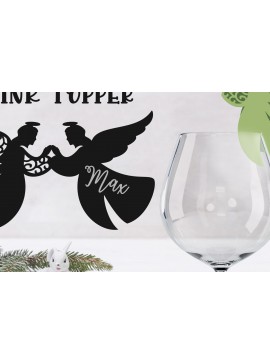 Σετ των 2 Intra απο ξύλο plywood 3mm-4mm πάχος 3D Christmas Drink Topper Δίασταση 15x15 cm INTRAFABR-79597253