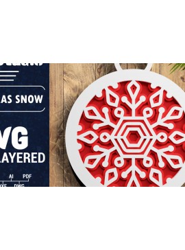 Σετ των 3 Intra απο ξύλο plywood 3mm-4mm πάχος Τρισδιάστατη χριστουγεννιάτικη νιφάδα χιονιού Papercut Δίασταση 1200x1200 cm INTRAFABR-71266340