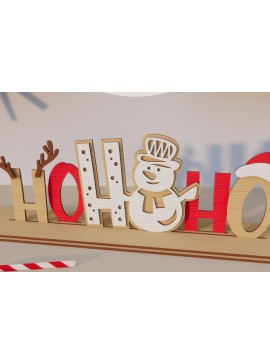 Σετ των 2 Intra απο ξύλο plywood 3mm-4mm πάχος Τρισδιάστατη χριστουγεννιάτικη βάση κοπής με λέιζερ. Χριστουγεννιάτικη διακόσμηση Δίασταση 15x15 cm INTRAFABR-79847203