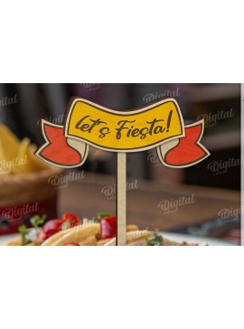 Intra απο ξύλο plywood 3mm-4mm πάχος 3D Cinco De Mayo Cake Topper Cut  Δίασταση 30x20 cm INTRAFABR-119489616