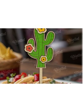 Intra απο ξύλο plywood 3mm-4mm πάχος 3D Cinco De Mayo Cake Topper Cut  Δίασταση 30x20 cm INTRAFABR-119489695