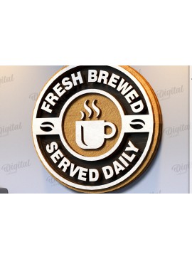 Σετ των 2 Intra απο ξύλο plywood 3mm-4mm πάχος Κόψιμο με λέιζερ τρισδιάστατη πινακίδα καφέ Δίασταση 30x20 cm INTRAFABR-121121096