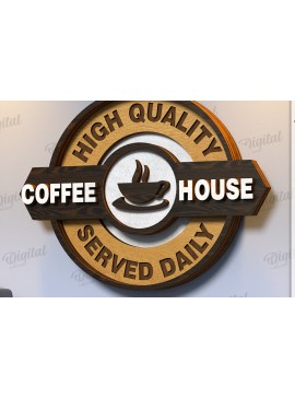 Intra απο ξύλο plywood 3mm-4mm πάχος Κόψιμο με λέιζερ τρισδιάστατη πινακίδα καφέ Δίασταση 30x20 cm INTRAFABR-121121224