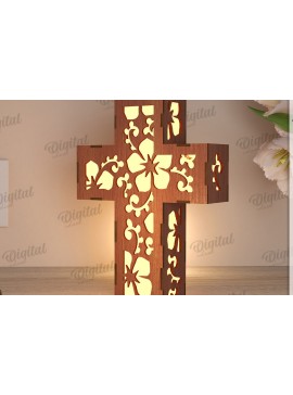 Intra απο ξύλο plywood 3mm-4mm πάχος Τρισδιάστατη λάμπα κοπής με λέιζερ Δίασταση 30x20 cm INTRAFABR-119722092