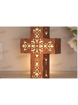 Intra απο ξύλο plywood 3mm-4mm πάχος Τρισδιάστατη λάμπα κοπής με λέιζερ Δίασταση 30x20 cm INTRAFABR-119721832