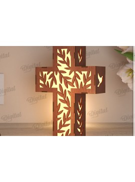 Σετ των 2 Intra απο ξύλο plywood 3mm-4mm πάχος Τρισδιάστατη λάμπα κοπής με λέιζερ Δίασταση 30x20 cm INTRAFABR-119721896