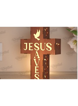 Σετ των 2 Intra απο ξύλο plywood 3mm-4mm πάχος Τρισδιάστατη λάμπα κοπής με λέιζερ Δίασταση 30x20 cm INTRAFABR-119721936