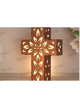 Intra απο ξύλο plywood 3mm-4mm πάχος Τρισδιάστατη λάμπα κοπής με λέιζερ Δίασταση 30x20 cm INTRAFABR-119721991