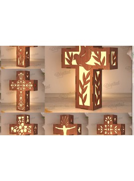 Σετ των 2 Intra απο ξύλο plywood 3mm-4mm πάχος Δέσμη τρισδιάστατων λαμπτήρων Δίασταση 30x20 cm INTRAFABR-119671871