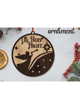 Σετ των 3 Intra απο ξύλο plywood 3mm-4mm πάχος 3D διακόσμηση. Κόψιμο με λέιζερ στολίδι της Γέννησης Δίασταση 8x8 cm INTRAFABR-80065907