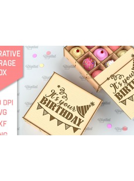 Intra απο ξύλο plywood 3mm-4mm πάχος Τρισδιάστατο διακοσμητικό κουτί αποθήκευσης Δίασταση 30x20 cm INTRAFABR-98045200