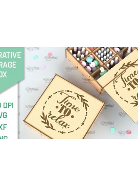 Intra απο ξύλο plywood 3mm-4mm πάχος Τρισδιάστατο διακοσμητικό κουτί αποθήκευσης Δίασταση 30x20 cm INTRAFABR-98045347