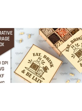 Σετ των 2 Intra απο ξύλο plywood 3mm-4mm πάχος Τρισδιάστατο διακοσμητικό κουτί αποθήκευσης Δίασταση 30x20 cm INTRAFABR-98044851