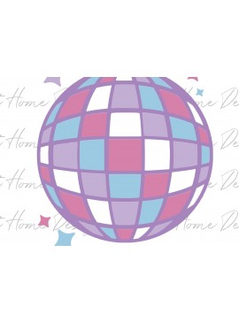 Σετ των 2 Intra απο ξύλο plywood 3mm-4mm πάχος 3D DISCO BALL Δίασταση 15x15 cm INTRAFABR-88580671