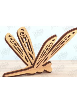 Intra απο ξύλο plywood 3mm-4mm πάχος 3D Dragonfly | Summer Design | CNC Δίασταση 30x20 cm INTRAFABR-119538425