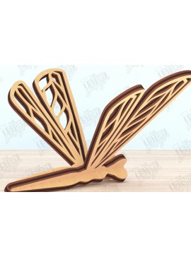 Intra απο ξύλο plywood 3mm-4mm πάχος 3D Dragonfly | Summer Design | CNC Δίασταση 30x20 cm INTRAFABR-119538428