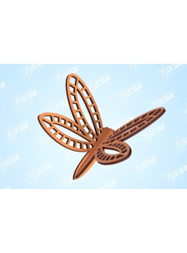 Intra απο ξύλο plywood 3mm-4mm πάχος 3D Dragonfly | Summer Design | CNC Δίασταση 30x20 cm INTRAFABR-99202625