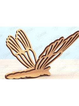 Intra απο ξύλο plywood 3mm-4mm πάχος 3D Dragonfly | Summer Design | CNC Δίασταση 30x20 cm INTRAFABR-119484111