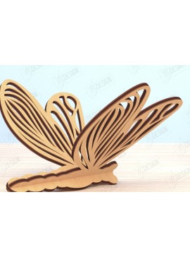 Intra απο ξύλο plywood 3mm-4mm πάχος 3D Dragonfly | Summer Design | CNC Δίασταση 30x20 cm INTRAFABR-119484117