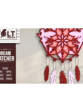 Intra απο ξύλο plywood 3mm-4mm πάχος 3d Dream Catchers Layered Δίασταση 20x30 cm INTRAFABR-101568845