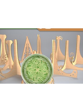 Σετ των 2 Intra απο ξύλο plywood 3mm-4mm πάχος 3D Easel Stand. Δίασταση 30x20 cm INTRAFABR-82534517