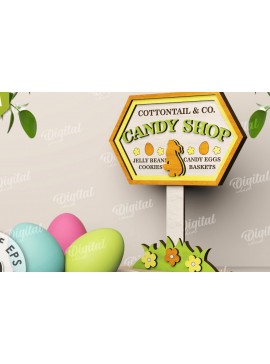 Σετ των 2 Intra απο ξύλο plywood 3mm-4mm πάχος Τρισδιάστατη πασχαλινή διακόσμηση με λέιζερ. Πασχαλινό περίπτερο Δίασταση 15x15 cm INTRAFABR-117111062