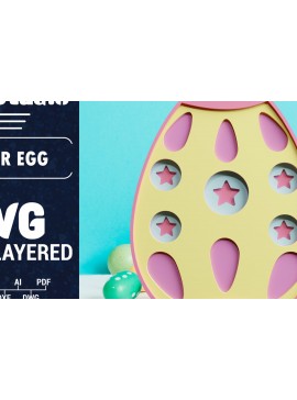 Σετ των 2 Intra απο ξύλο plywood 3mm-4mm πάχος 3D Πασχαλινό αυγό πολλαπλών στρώσεων χαρτί κοπής Δίασταση 1200x1200 cm INTRAFABR-61553492