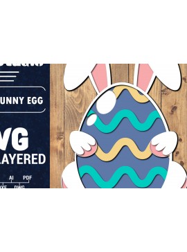 Σετ των 2 Intra απο ξύλο plywood 3mm-4mm πάχος 3D Πασχαλινό Αυγό Πολυστρωματικό PaperCut 19 Δίασταση 1500x1500 cm INTRAFABR-91166020