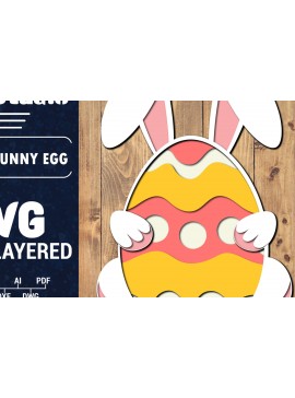 Σετ των 2 Intra απο ξύλο plywood 3mm-4mm πάχος 3D Πασχαλινό Αυγό Πολυστρωματικό PaperCut 28 Δίασταση 1500x1500 cm INTRAFABR-91198580