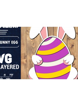 Σετ των 2 Intra απο ξύλο plywood 3mm-4mm πάχος 3D Πασχαλινό Αυγό Πολυστρωματικό PaperCut 29 Δίασταση 1500x1500 cm INTRAFABR-91198583