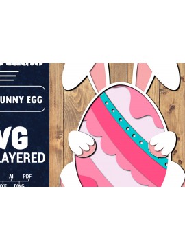 Σετ των 2 Intra απο ξύλο plywood 3mm-4mm πάχος 3D Πασχαλινό Αυγό Πολυστρωματικό PaperCut 3 Δίασταση 1500x1500 cm INTRAFABR-91286717